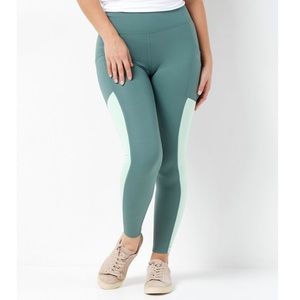 Mind Body Love Green TALL XX-small W/ Pockets Leggings NEW